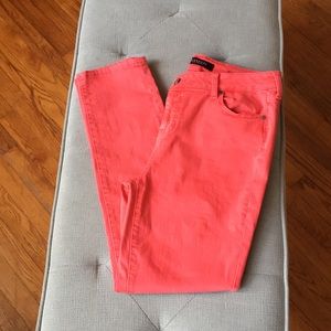 Liverpool coral cropped pants